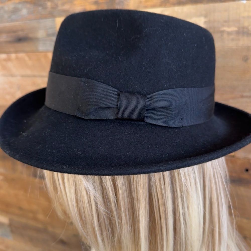 Belfry Classic Black Wool Fedora